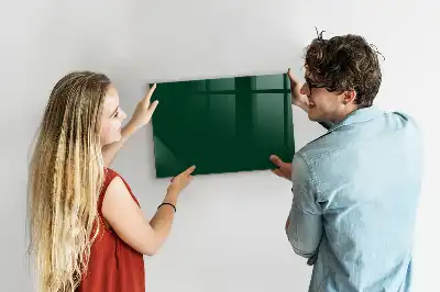 Beschreibbare Magnettafel für die Küche in Flaschengrün