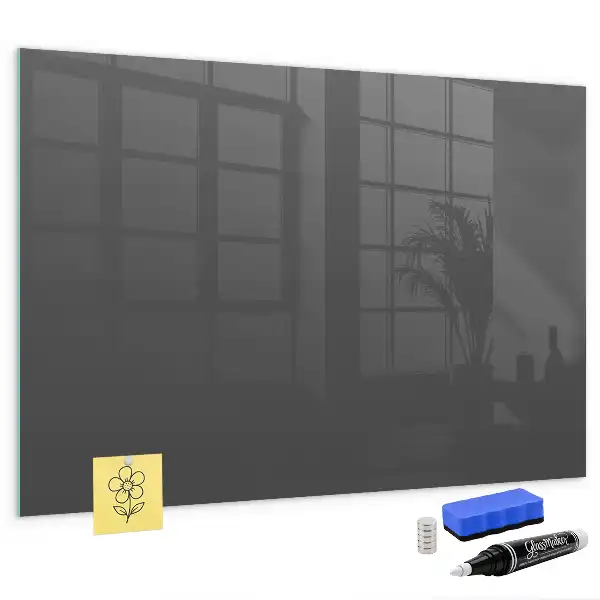 Magnettafel beschreibbar in Grau