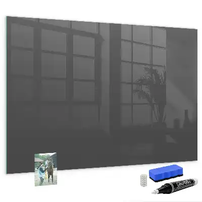 Magnettafel beschreibbar in Grau