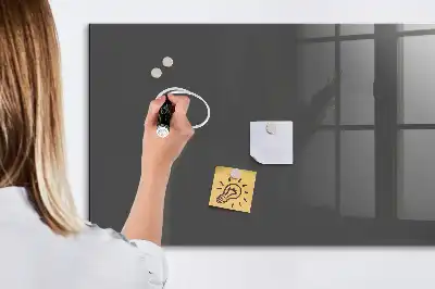 Magnettafel beschreibbar in Grau