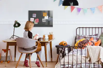 Magnettafel beschreibbar in Grau