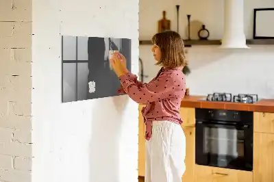 Magnettafel beschreibbar in Grau