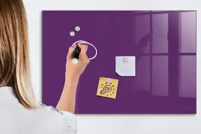 Beschreibbare Magnettafel für die Küche in Violett