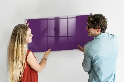 Beschreibbare Magnettafel für die Küche in Violett