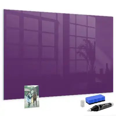 Beschreibbare Magnettafel für die Küche in Violett
