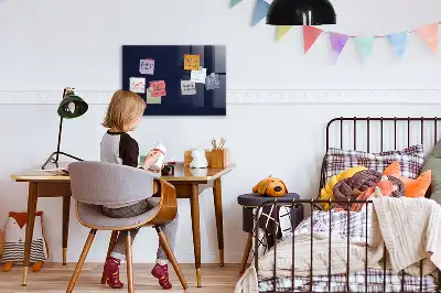 Magnettafel beschreibbar in Dunkelblau