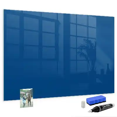 Beschreibbare Magnettafel für die Küche in Marineblau
