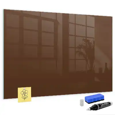 Magnettafel beschreibbar in Braun