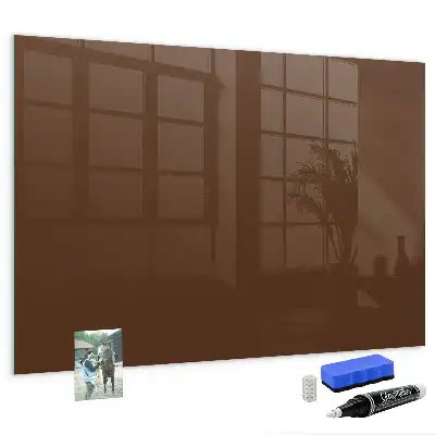 Magnettafel beschreibbar in Braun
