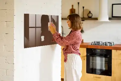 Magnettafel beschreibbar in Braun