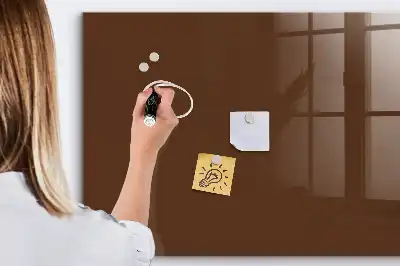 Magnettafel beschreibbar in Braun