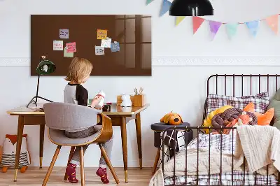 Magnettafel beschreibbar in Braun