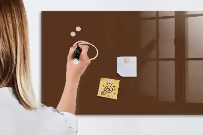 Magnettafel beschreibbar in Braun