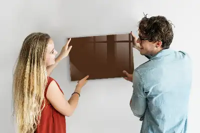 Magnettafel beschreibbar in Braun
