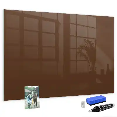 Magnettafel beschreibbar in Braun