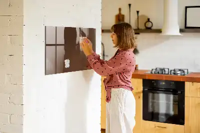 Magnettafel beschreibbar in Braun