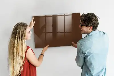 Magnettafel beschreibbar in Braun