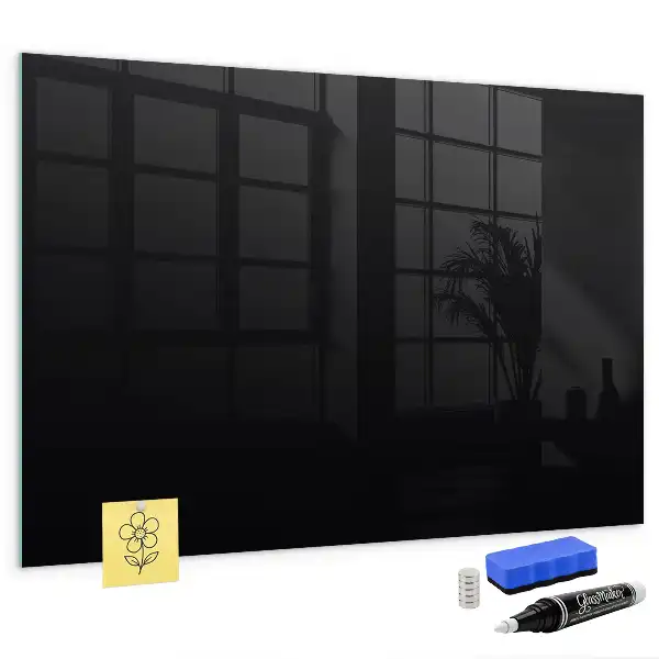 Beschreibbare Magnettafel für die Küche in Schwarz