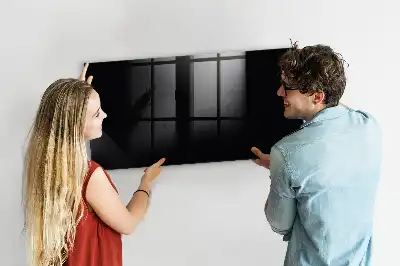 Beschreibbare Magnettafel für die Küche in Schwarz