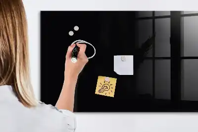 Beschreibbare Magnettafel für die Küche in Schwarz