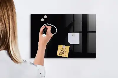 Beschreibbare Magnettafel für die Küche in Schwarz