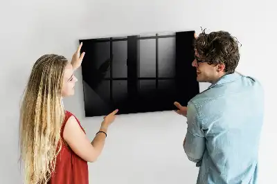 Beschreibbare Magnettafel für die Küche in Schwarz