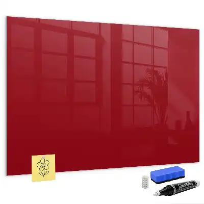 Beschreibbare Magnettafel für die Küche in Rot