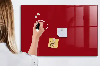 Beschreibbare Magnettafel für die Küche in Rot