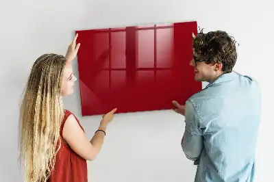 Beschreibbare Magnettafel für die Küche in Rot