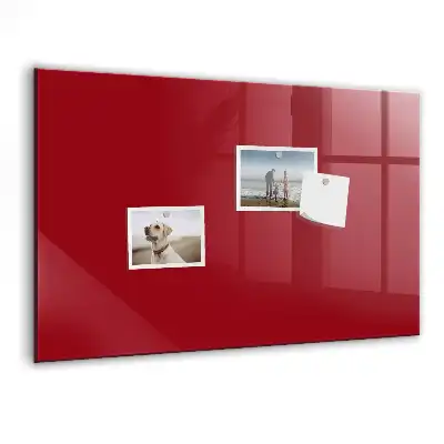 Beschreibbare Magnettafel für die Küche in Rot