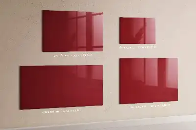 Beschreibbare Magnettafel für die Küche in Rot
