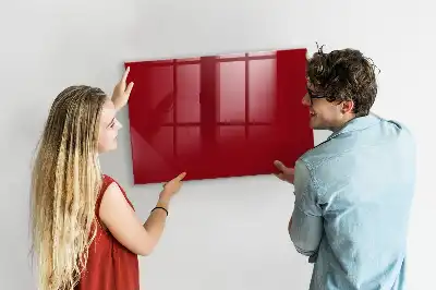 Beschreibbare Magnettafel für die Küche in Rot