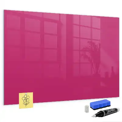 Magnettafel beschreibbar in intensivem Rosa