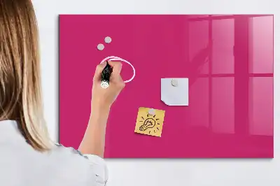 Magnettafel beschreibbar in intensivem Rosa