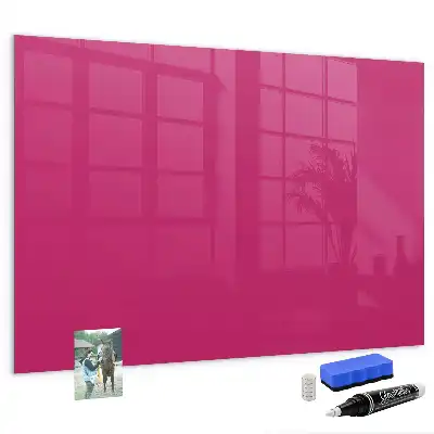 Magnettafel beschreibbar in intensivem Rosa