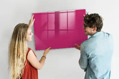 Magnettafel beschreibbar in intensivem Rosa