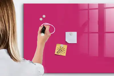 Magnettafel beschreibbar in intensivem Rosa