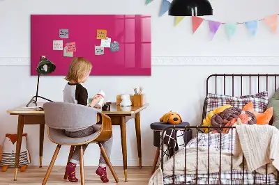 Magnettafel beschreibbar in intensivem Rosa
