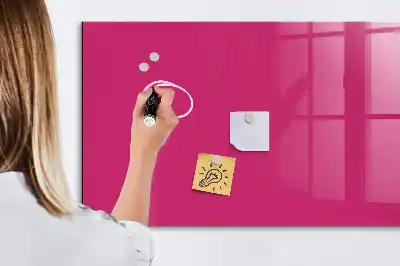 Magnettafel beschreibbar in intensivem Rosa