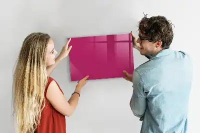 Magnettafel beschreibbar in intensivem Rosa