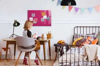 Magnettafel beschreibbar in intensivem Rosa