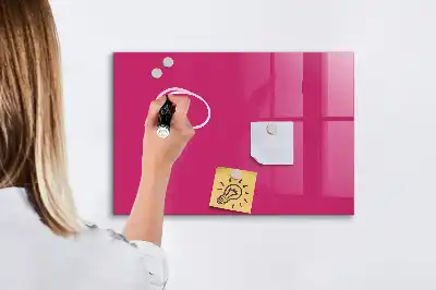 Magnettafel beschreibbar in intensivem Rosa