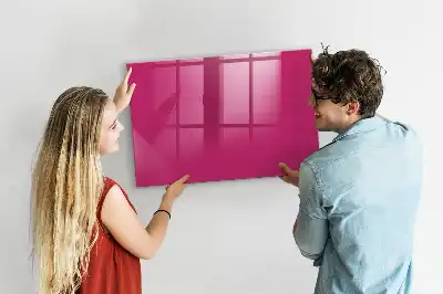 Magnettafel beschreibbar in intensivem Rosa