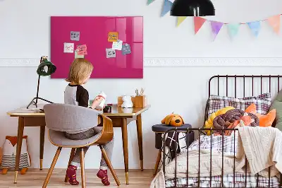 Magnettafel beschreibbar in intensivem Rosa