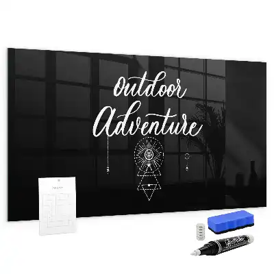Magnettafel beschreibbar im Design Outdoor-Abenteuer