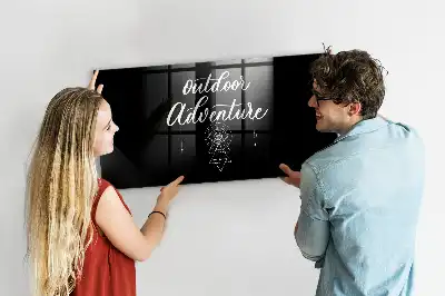 Magnettafel beschreibbar im Design Outdoor-Abenteuer