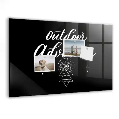 Magnettafel beschreibbar im Design Outdoor-Abenteuer