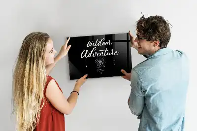 Magnettafel beschreibbar im Design Outdoor-Abenteuer