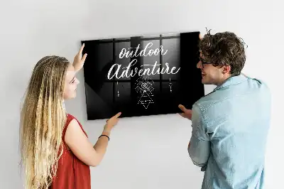 Magnettafel beschreibbar im Design Outdoor-Abenteuer