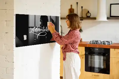 Beschreibbare Magnettafel für die Küche Motiv Abenteuer